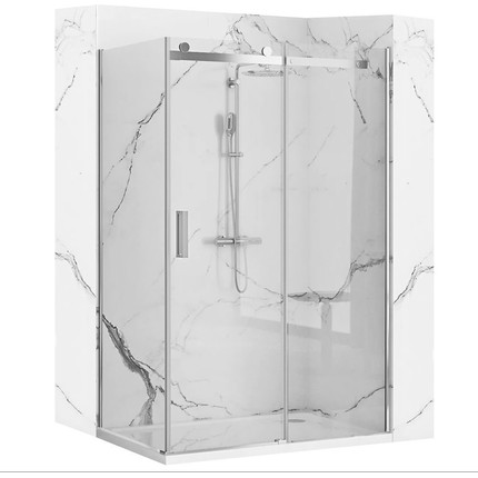 Душевое ограждение Loranto Neo 120x100 см CS-22111-120*100 (стекло 8 мм) хром/прозрачное - 2 Душевое ограждение Loranto Neo 120x100 см CS-22111-120*100 (стекло 8 мм) хром/прозрачное фото 2