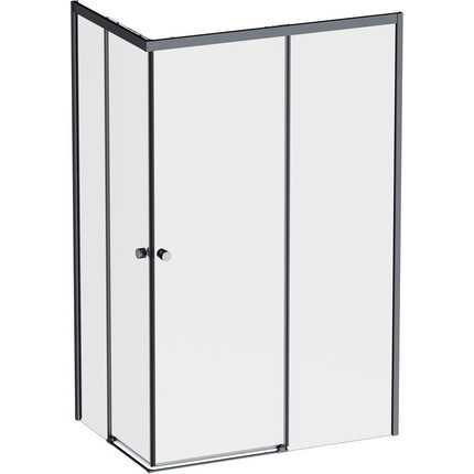 Душевое ограждение Am.Pm X-Joy 120x80 см W94G-403-12080-BТ, черный/прозрачное -  Душевое ограждение Am.Pm X-Joy 120x80 см W94G-403-12080-BТ, черный/прозрачное фото