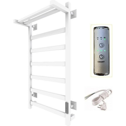 Полотенцесушитель электрический Тругор Пэк сп 20 ВГП с полкой П7 500х800 мм, белый (возможность скрытого подключения) 00-00043115 фото 