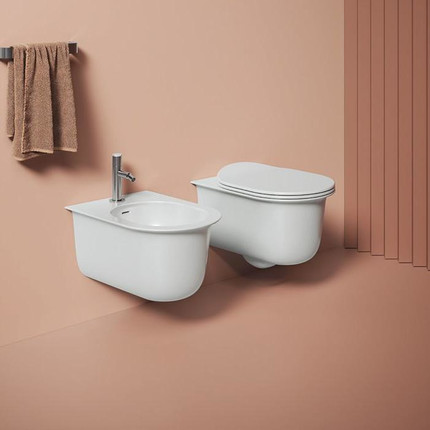 Унитаз подвесной безободковый ArtCeram Chic CHV001 05 00, белый матовый фото 3