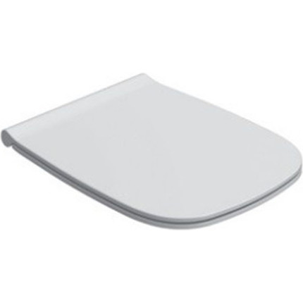 Сиденье с крышкой для унитаза Globo Genesis микролифт GN020.BIOR, белый/золото -  Сиденье с крышкой для унитаза Globo Genesis микролифт GN020.BIOR, белый/золото фото