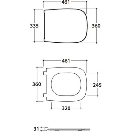 Сиденье с крышкой для унитаза Globo Genesis микролифт GN020.BIOR, белый/золото - 2 Сиденье с крышкой для унитаза Globo Genesis микролифт GN020.BIOR, белый/золото фото 2