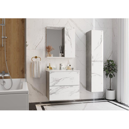 Пенал подвесной Onika Марбл 30 см, универсальный, 403076, мрамор/камень бетонный - 5 Пенал подвесной Onika Марбл 30 см, универсальный, 403076, мрамор/камень бетонный фото 5