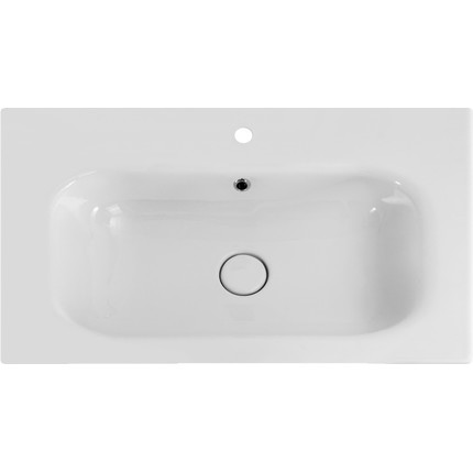 Тумба подвесная с раковиной Cezares DUET-800-2C-SO-BO 80 см, Bianco Opaco фото 3