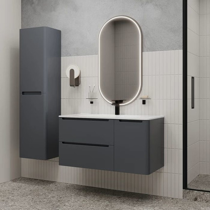 Пенал подвесной Iddis Edifice 40 см EDI40D0i97, темно-серый фото 5