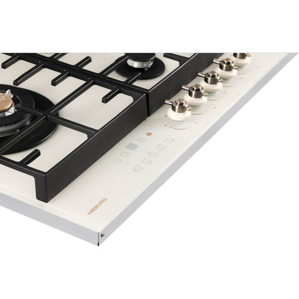 Газовая варочная поверхность Hiberg VM 9155 Y (бежевое стекло) фото 7