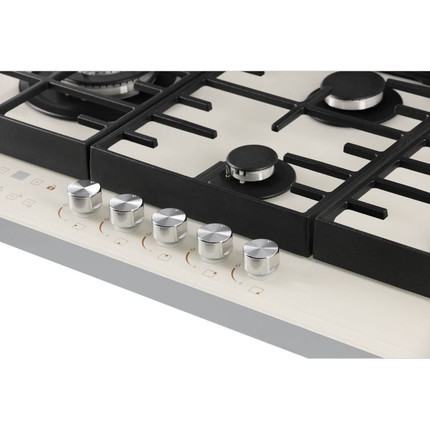 Газовая варочная поверхность Hiberg VM 9155 Y (бежевое стекло) фото 8