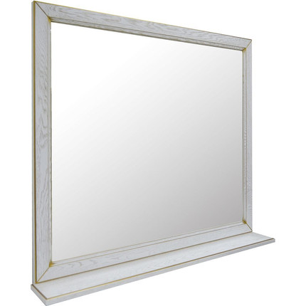 Зеркало Стиль Пандора 105 см, белое золото -  Зеркало Стиль Пандора 105 см, белое золото фото