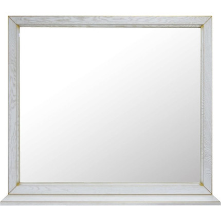 Зеркало Стиль Пандора 105 см, белое золото - 2 Зеркало Стиль Пандора 105 см, белое золото фото 2