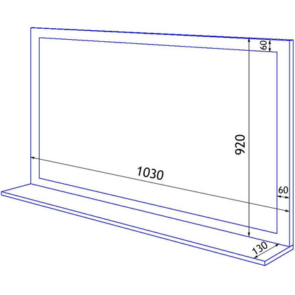 Зеркало Стиль Пандора 105 см, белое золото - 3 Зеркало Стиль Пандора 105 см, белое золото фото 3