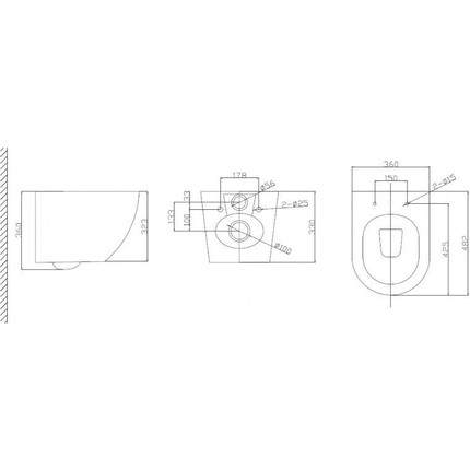 Инсталляция с подвесным безободковым унитазом BelBagno Uno BB3105CHR/SC/BB002-80/BB014-SR-BIANCO (кнопка смыва Sfera, белый) - 7 Инсталляция с подвесным безободковым унитазом BelBagno Uno BB3105CHR/SC/BB002-80/BB014-SR-BIANCO (кнопка смыва Sfera, белый) фото 7