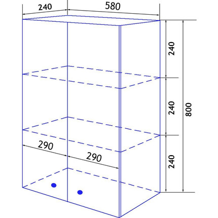 Шкаф подвесной Стиль Моника 60 см, белый фото 7
