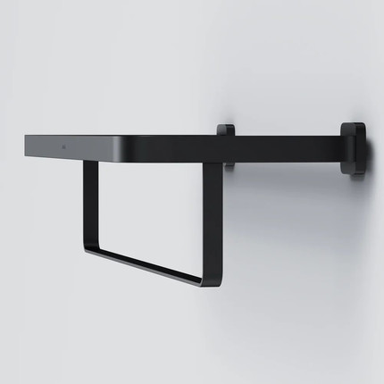 Полка для полотенец AM.PM Func A8F37722, цвет чёрный - 5 Полка для полотенец AM.PM Func A8F37722, цвет чёрный фото 5