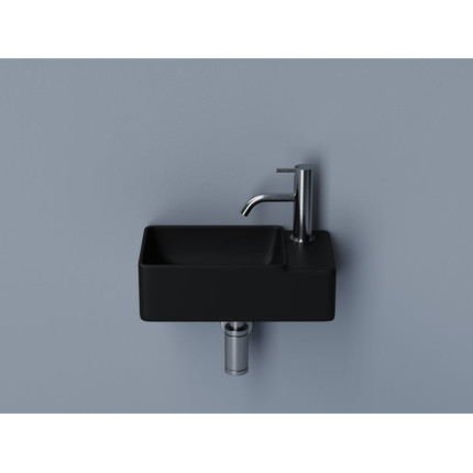 Раковина подвесная ceramicanova Element 40 см R CN5045MB, чёрный матовый фото 2