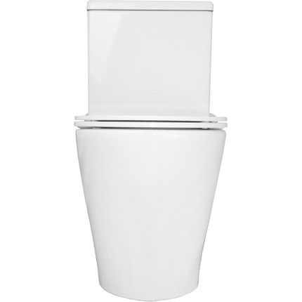 Унитаз-компакт безободковый Azario Flin AZ-1363C с тонкой крышкой микролифт фото 11