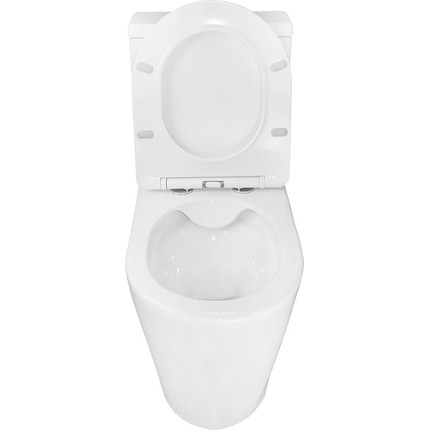 Унитаз-компакт безободковый Azario Flin AZ-1363C с тонкой крышкой микролифт фото 5