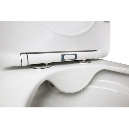 Унитаз-компакт безободковый Azario Flin AZ-1363C с тонкой крышкой микролифт фото 8