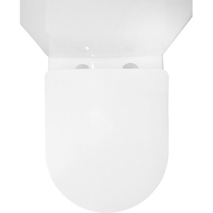 Унитаз-компакт безободковый Azario Flin AZ-1363C с тонкой крышкой микролифт фото 9