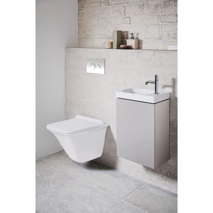 Инсталляция для унитаза Loranto 4501 (кнопка смыва белая глянцевая 7310) фото 5