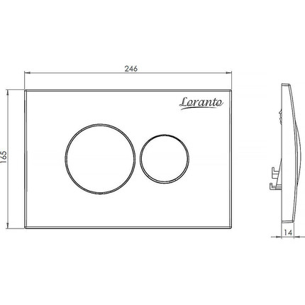 Инсталляция для унитаза Loranto 4501 (кнопка смыва белая глянцевая 7310) фото 7