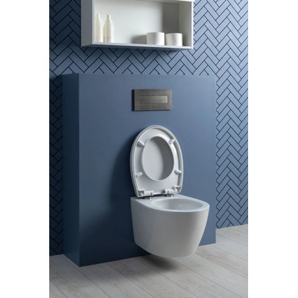 Унитаз подвесной безободковый Aquanet ZV-1 303977 с крышкой микролифт фото 20