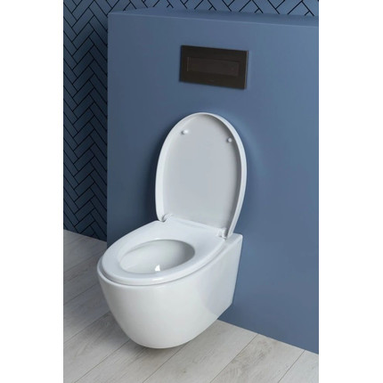 Унитаз подвесной безободковый Aquanet ZV-1 303977 с крышкой микролифт фото 22