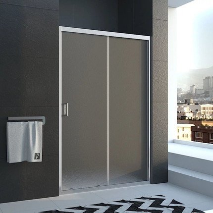 Душевая дверь Veconi 170 см VN46-170-02-19C1, хром/матовое -  Душевая дверь Veconi 170 см VN46-170-02-19C1, хром/матовое фото