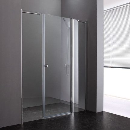 Душевая дверь Cezares 130 см ELENA-W-B-13-40+60/30-C-Cr, хром/прозрачное -  Душевая дверь Cezares 130 см ELENA-W-B-13-40+60/30-C-Cr, хром/прозрачное фото