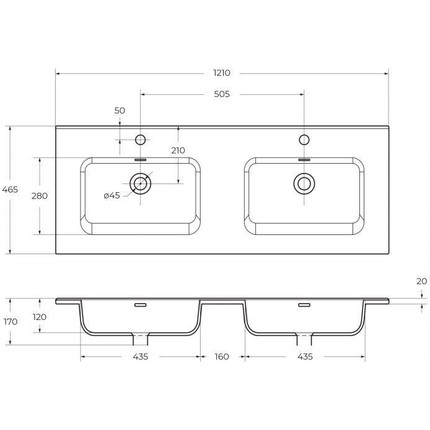 Тумба подвесная с раковиной Belbagno 120 см KRAFT-1200-4C-SO-2-RNN (раковина BB1200-2-ETL) Rovere Nebrasca Nature фото 3