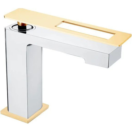 Смеситель для раковины Boheme Q 141-CRG, gold chrome фото 