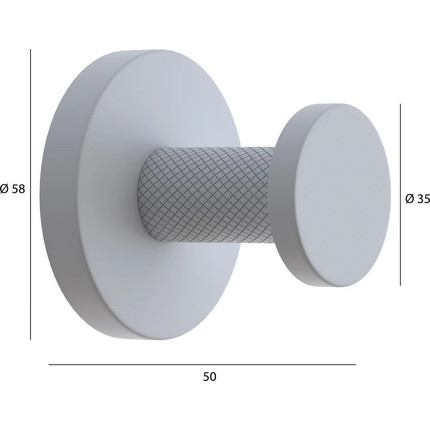 Крючок Boheme Uno 10976-GM, gun metal, Цвет производителя: gun metal фото 3