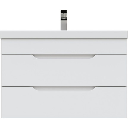 Тумба подвесная с раковиной Mirsant Soho Quadro 80/2 см c доводчиком - 3 Тумба подвесная с раковиной Mirsant Soho Quadro 80/2 см c доводчиком фото 3