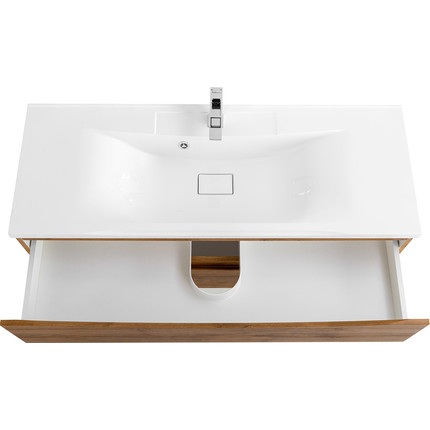 Тумба подвесная с раковиной BelBagno MARINO-1100-2C-SO-RN-P 110 см, Rovere Nature фото 4