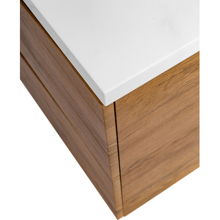 Тумба подвесная с раковиной BelBagno MARINO-1100-2C-SO-RN-P 110 см, Rovere Nature фото 8