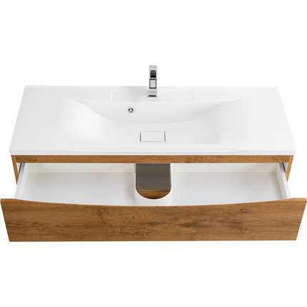 Тумба подвесная с раковиной BelBagno MARINO-1100-2C-SO-RN-P 110 см, Rovere Nature фото 7