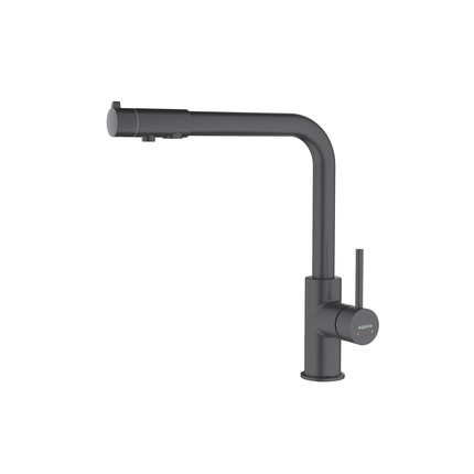 Смеситель для кухни Aquatek Европа AQ1386MB, чёрный матовый, Цвет производителя: чёрный матовый фото 