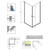 Душевое ограждение Radaway EOS KDD 100х100 см, хром/прозрачное фото 7