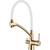 Смеситель для кухни Ledeme L4855Y-3, золотой сатин фото 