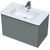Тумба подвесная с раковиной Mirsant Ultra 80 см (раковина Next 80), серый матовый -  Тумба подвесная с раковиной Mirsant Ultra 80 см (раковина Next 80), серый матовый фото