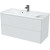 Тумба подвесная с раковиной Mirsant Ultra 100 см (раковина Next 100), белый глянцевый фото 