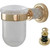 Стакан для зубных щеток Boheme Murano Gold 10904-B-G, золото/чёрный фото 