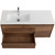 Тумба подвесная с раковиной BelBagno KRAFT-1200-2C-1A-SO-RT-L 120 см, Rovere Tabacco фото 6