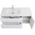 Тумба подвесная с раковиной BelBagno ETNA-1200-2C-1A-SO-BL-L 120 см (раковина BB1200ETL-L) Bianco Lucido, Цвет фасада: Bianco Lucido фото 7