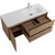 Тумба подвесная с раковиной BelBagno KRAFT-1200-2C-1A-SO-RNN-R 120 см, Rovere Nebrasca Nature фото 8