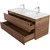 Тумба подвесная с раковиной BelBagno KRAFT-1200-2C-SO-2-RT 120 см, Rovere Tabacco фото 8