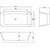 Ванна отдельностоящая Azario Roveta 170x80 см AZ-6615, в комплекте с сифоном и металлической рамой фото 6