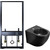 Инсталляция с подвесным биде Azario Grado AZ-8040-1001/F-0053-0025+AZ-0046-BN SP, чёрный матовый фото 