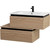 Тумба подвесная с раковиной Cezares SLIDER-800-1C-SO-RT-P 80 см, дуб тангент фото 3