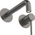 Смеситель для раковины настенный Cezares RELAX-BLI2-1-GM-W0 (со скрытой частью) оружейная сталь, Цвет производителя: оружейная сталь фото 3