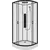 Душевая кабина Parly 90х90 см AMI, чёрный/прозрачное фото 4